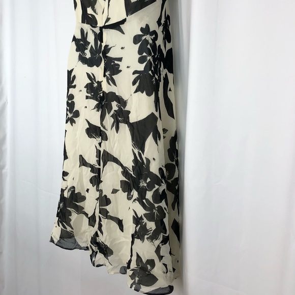 White House/Black Market Silk halter dress 2 - Picture 11 of 16